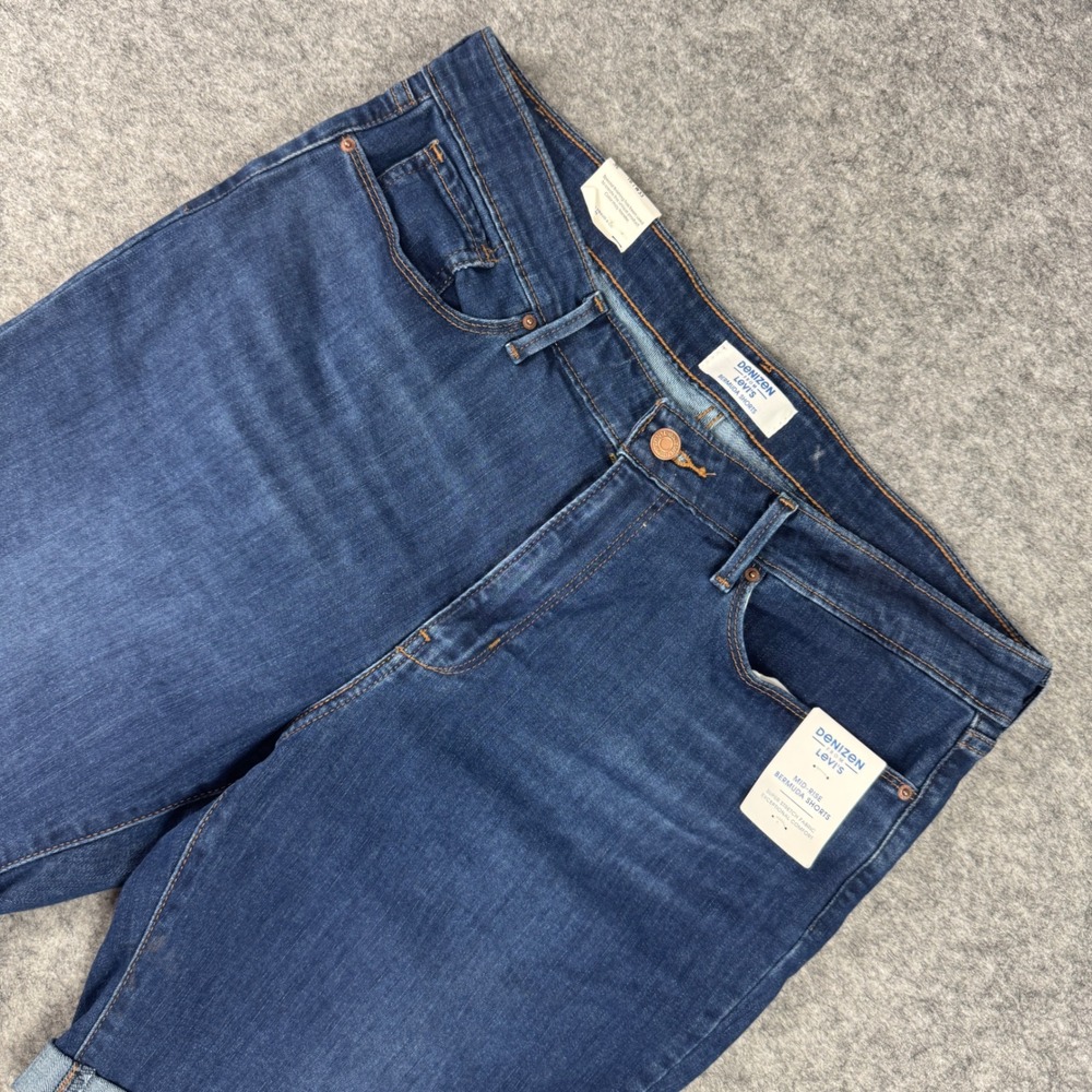 Denizen from Levis Womens Blue Mid Rise Bermuda Shorts Size 16 W33 24828-0058